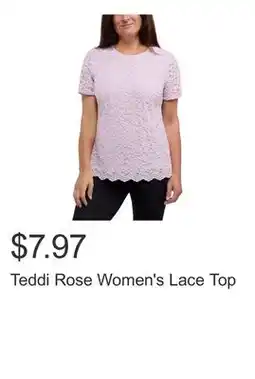 Costco Teddi Rose Women's Lace Top offer