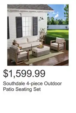 Costco Southdale 4-piece Outdoor Patio Seating Set offer