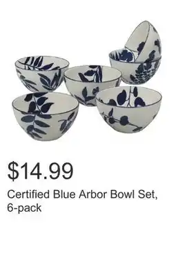 Costco Certified Blue Arbor Bowl Set, 6-pack offer
