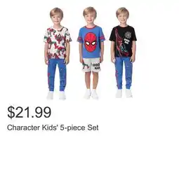 Costco Character Kids' 5-piece Set offer