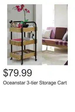 Costco Oceanstar 3-tier Storage Cart offer
