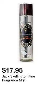 Bath & Body Works Jack Skellington Fine Fragrance Mist offer