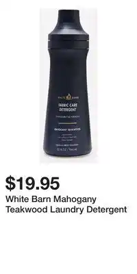 Bath & Body Works White Barn Mahogany Teakwood Laundry Detergent offer