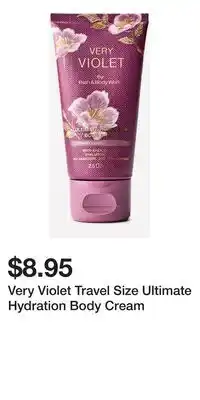 Bath & Body Works Very Violet Travel Size Ultimate Hydration Body Cream offer