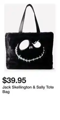 Bath & Body Works Jack Skellington & Sally Tote Bag offer