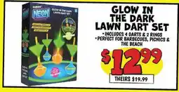 Ollie's GLOW IN THE DARK LAWN DART SET offer