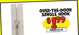 Ollie's OVER-THE-DOOR SINGLE HOOK offer