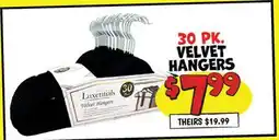 Ollie's VELVET HANGERS offer
