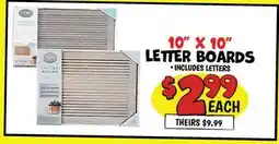Ollie's LETTER BOARDS offer
