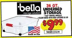Ollie's BELLA STORAGE SOLUTION UNDERBED STORAGE offer