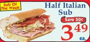 Half Italian Sub