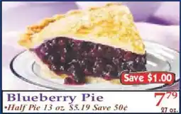 Market Basket Blueberry Pie offer