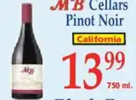 Market Basket Mb Cellars Pinot Noir offer