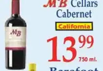 Market Basket Mb Cellars Cabernet offer