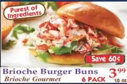 Market Basket Brioche Burger Buns Brioche Gourmet offer