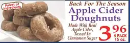 Market Basket Apple Cider Doughnuts offer