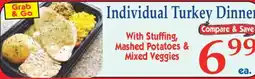 Market Basket Individual Turkey Dinner offer