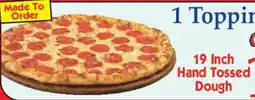 Market Basket 1 Topping Pizza offer