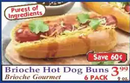 Market Basket Brioche Gourmet Brioche Hot Dog Buns offer