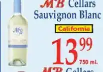 Market Basket Mb Cellars Sauvignon Blanc offer
