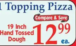 Market Basket Topping Pizza offer