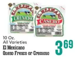 Market Basket El Mexicano Queso Fresco or Cremoso offer