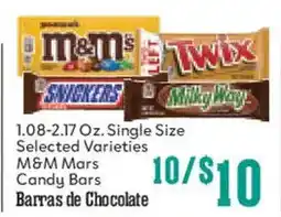 Market Basket M&M Mars Candy Bars offer