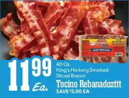 Market Basket King's Hickory Smoked Sliced Bacon offer