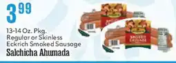 Market Basket Regular or Skinless Eckrich Smoked Sausage offer