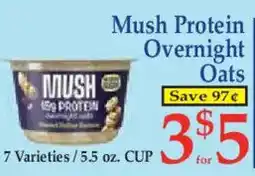 Market Basket Mush Protein Overnight Oats offer