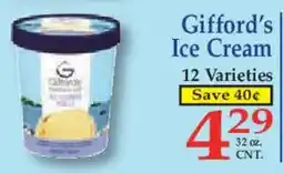 Market Basket Gifford's Ice Cream offer