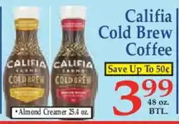 Market Basket Califia Cold Brew Coffee offer