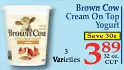 Market Basket Brown Cow Cream On Top Yogurt offer
