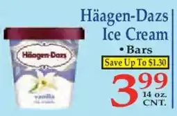 Market Basket Haagen-Dazs ice cream bars offer