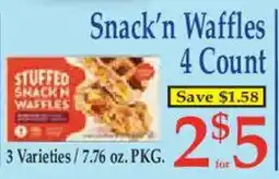 Market Basket Snack'n Waffles offer
