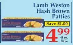 Market Basket Lamb Weston Hash Brown Patties offer
