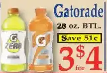 Market Basket Gatorade offer