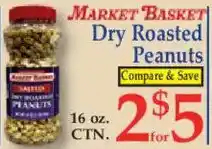 Market Basket Market Basket dry roasted peanuts offer