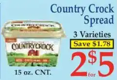 Market Basket Country Crock Spread offer