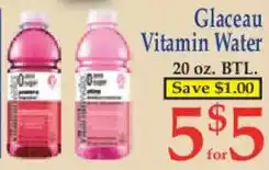 Market Basket Glaceau vitamin water offer