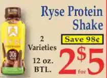 Market Basket Ryse Protein Shake offer