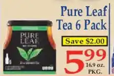 Market Basket Pure Leaf Tea 6 Pack offer