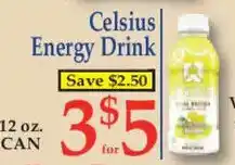 Market Basket Celsius Energy Drink offer