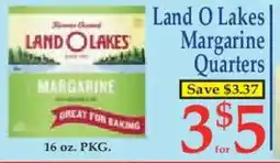 Market Basket Land O Lakes Margarine Quarters offer