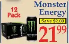 Market Basket Monster Energy offer