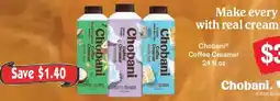Market Basket Chobani Coffee Creamer offer