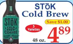 Market Basket Stok cold brew coffee offer