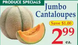 Market Basket Jumbo Cantaloupes offer
