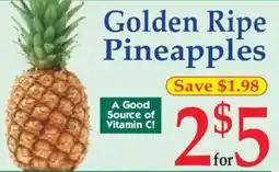 Market Basket Golden Ripe Pineapples offer