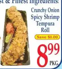 Market Basket Crunchy Onion Spicy Shrimp Tempura Roll offer